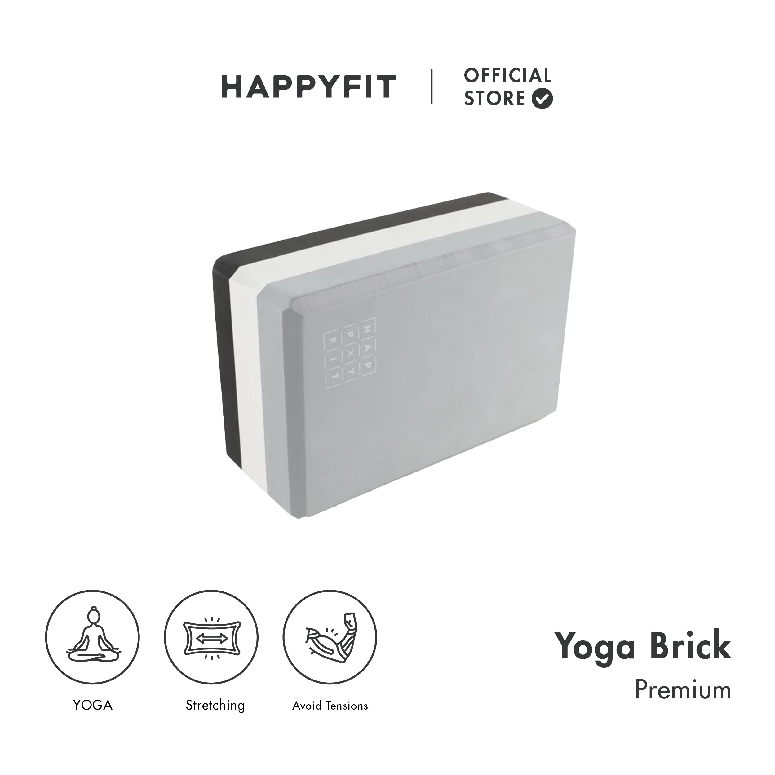 HAPPYFIT Yoga Block Premium 360 Gr
