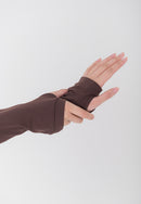 HAPPYFIT Long Sleeve Run Top with Hoodie