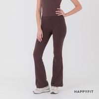 HAPPYFIT Flared Free Size Yoga Pants