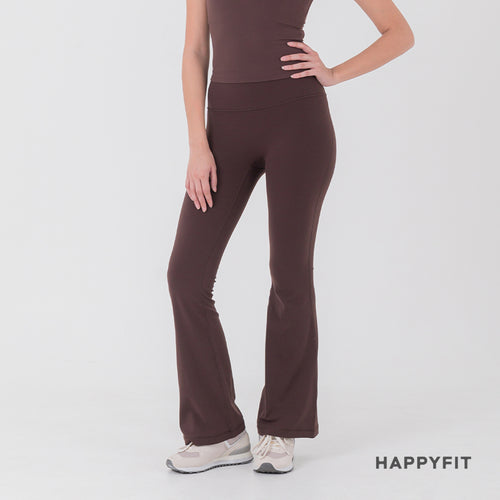 HAPPYFIT Flared Free Size Yoga Pants