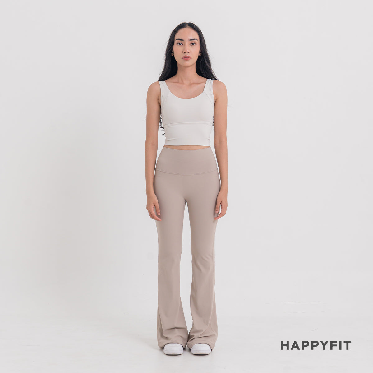 HAPPYFIT Flared Free Size Yoga Pants