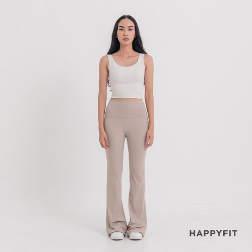 HAPPYFIT Flared Free Size Yoga Pants