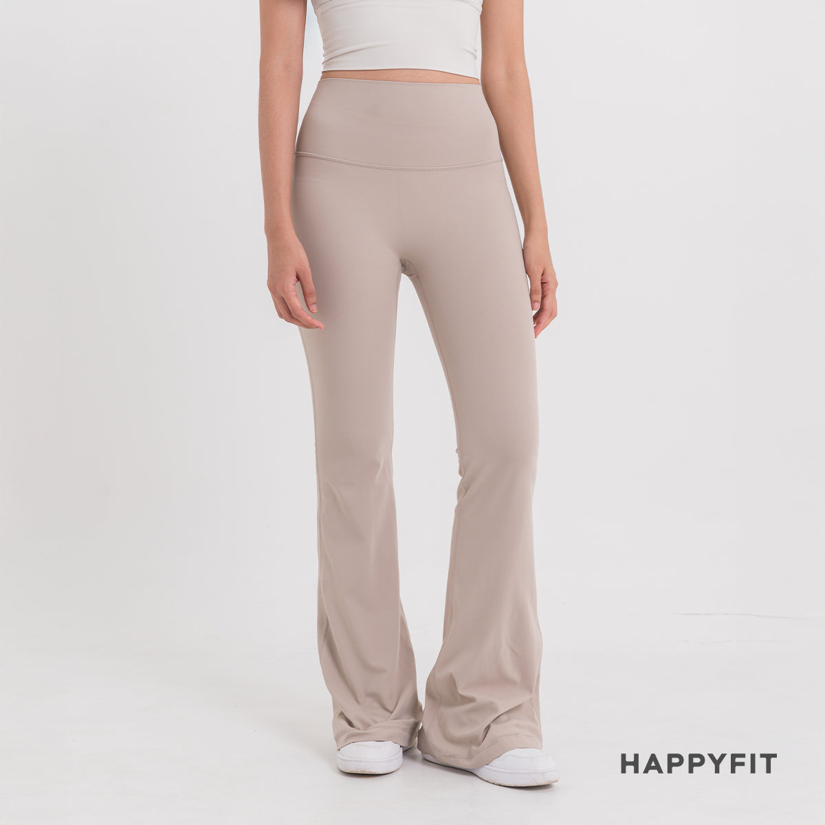 HAPPYFIT Flared Free Size Yoga Pants