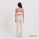 HAPPYFIT Flared Free Size Yoga Pants