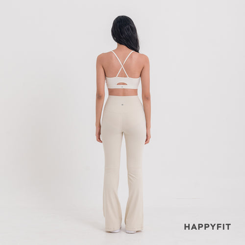 HAPPYFIT Flared Free Size Yoga Pants