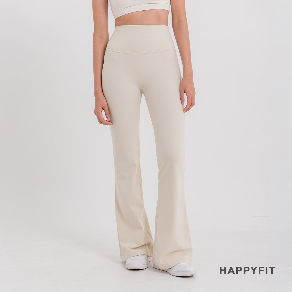 HAPPYFIT Flared Free Size Yoga Pants