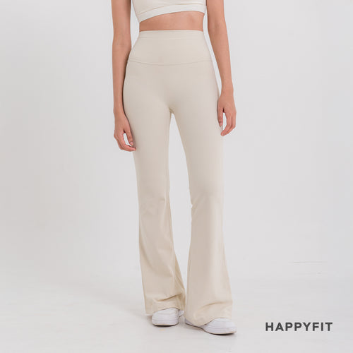 HAPPYFIT Flared Free Size Yoga Pants