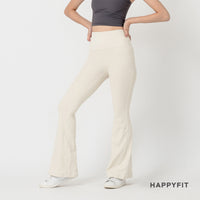 HAPPYFIT Flared Free Size Yoga Pants