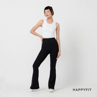 HAPPYFIT Flared Free Size Yoga Pants