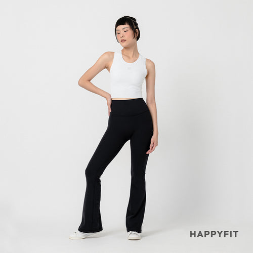 HAPPYFIT Flared Free Size Yoga Pants