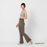 HAPPYFIT Flared Free Size Yoga Pants