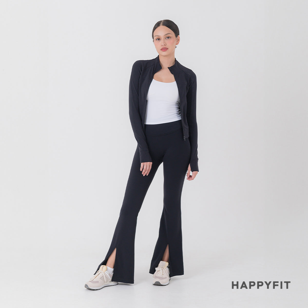 HAPPYFIT Flared Slit Leggings