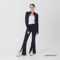 HAPPYFIT Flared Slit Leggings