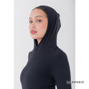 HAPPYFIT Long Sleeve Run Top with Hoodie