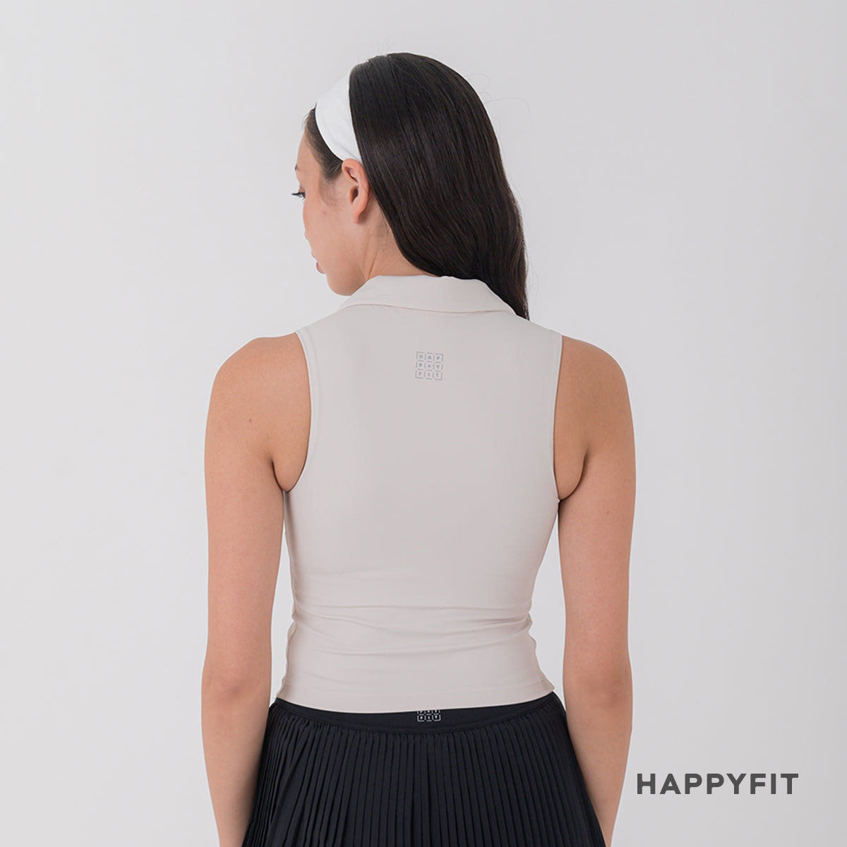 HAPPYFIT Sleeveless Polo Bra Top