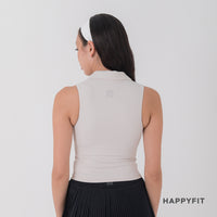 HAPPYFIT Sleeveless Polo Bra Top