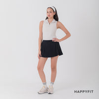 HAPPYFIT Sleeveless Polo Bra Top
