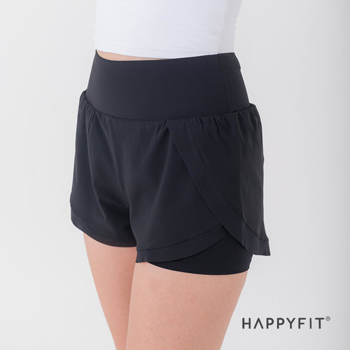 HAPPYFIT Windproof High Waist Short Pant