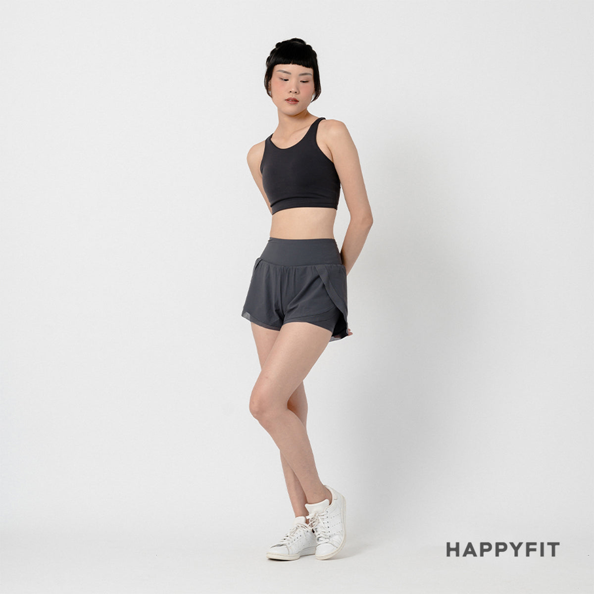 HAPPYFIT Windproof High Waist Short Pant