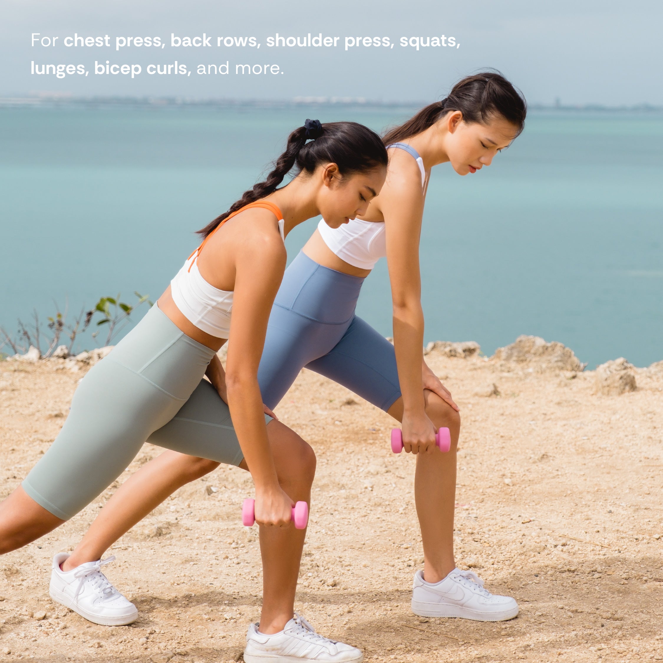 HAPPYFIT Neoprene Dumbbell 1 Kg (2 Pcs)