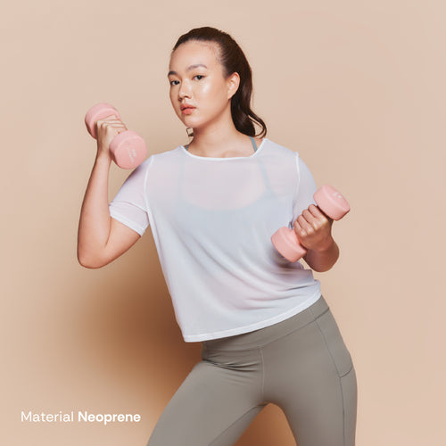 HAPPYFIT Neoprene Dumbbell 4 Kg (2 Pcs)