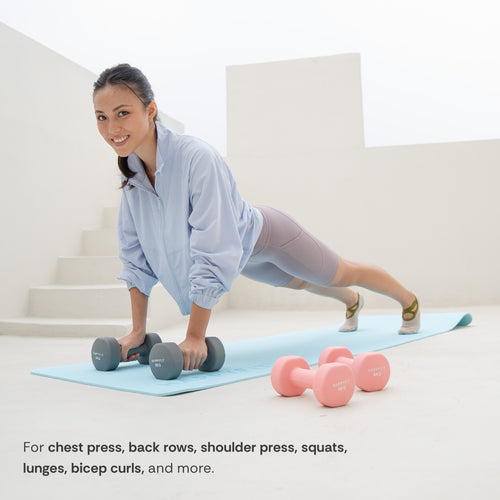 HAPPYFIT Neoprene Dumbbell 4 Kg (2 Pcs)
