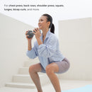 HAPPYFIT Neoprene Dumbbell 5 Kg (2 Pcs)