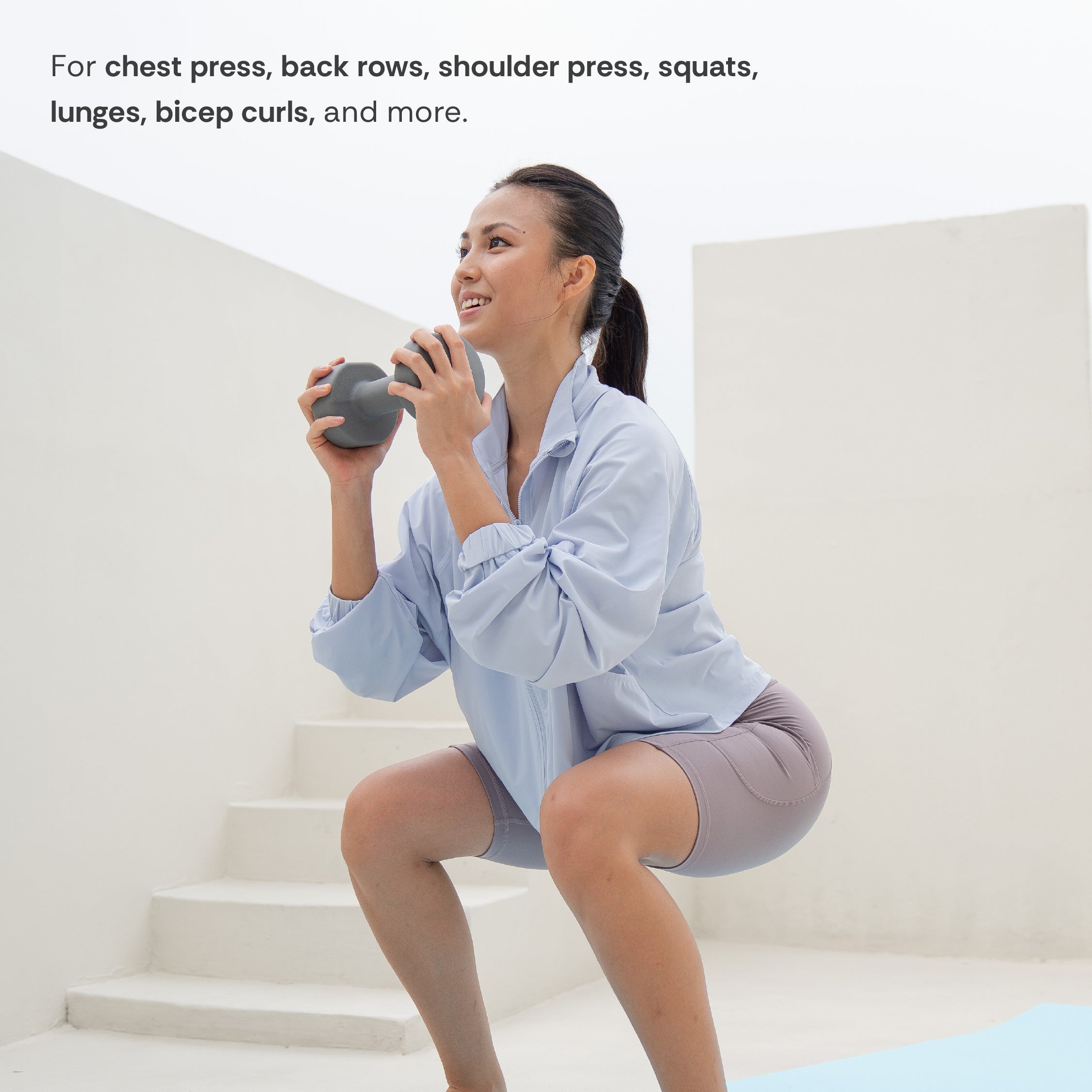 HAPPYFIT Neoprene Dumbbell 5 Kg (2 Pcs)