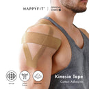 HAPPYFIT Kinesio Support Tape Cotton Coffee