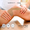 HAPPYFIT Kinesio Support Tape Cotton Coffee