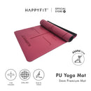 HAPPYFIT Yoga Mat Premium PU 5mm Align