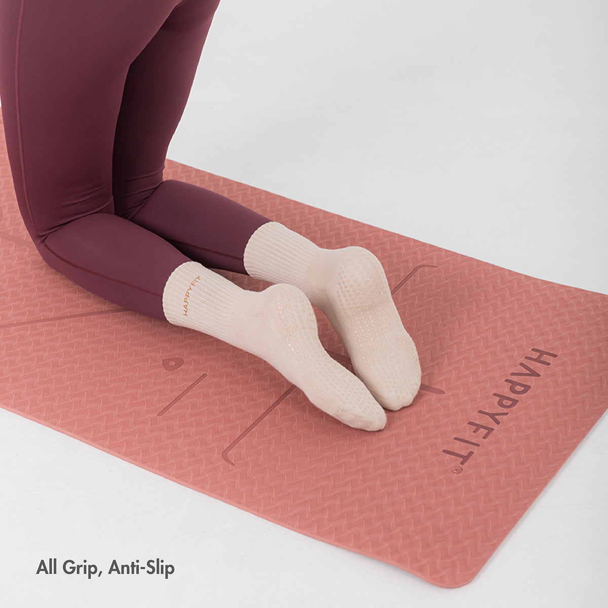 HAPPYFIT GRIP SOCKS CREW