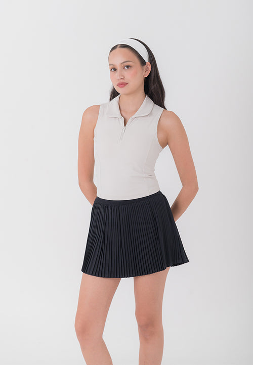 HAPPYFIT Sleeveless Polo Bra Top