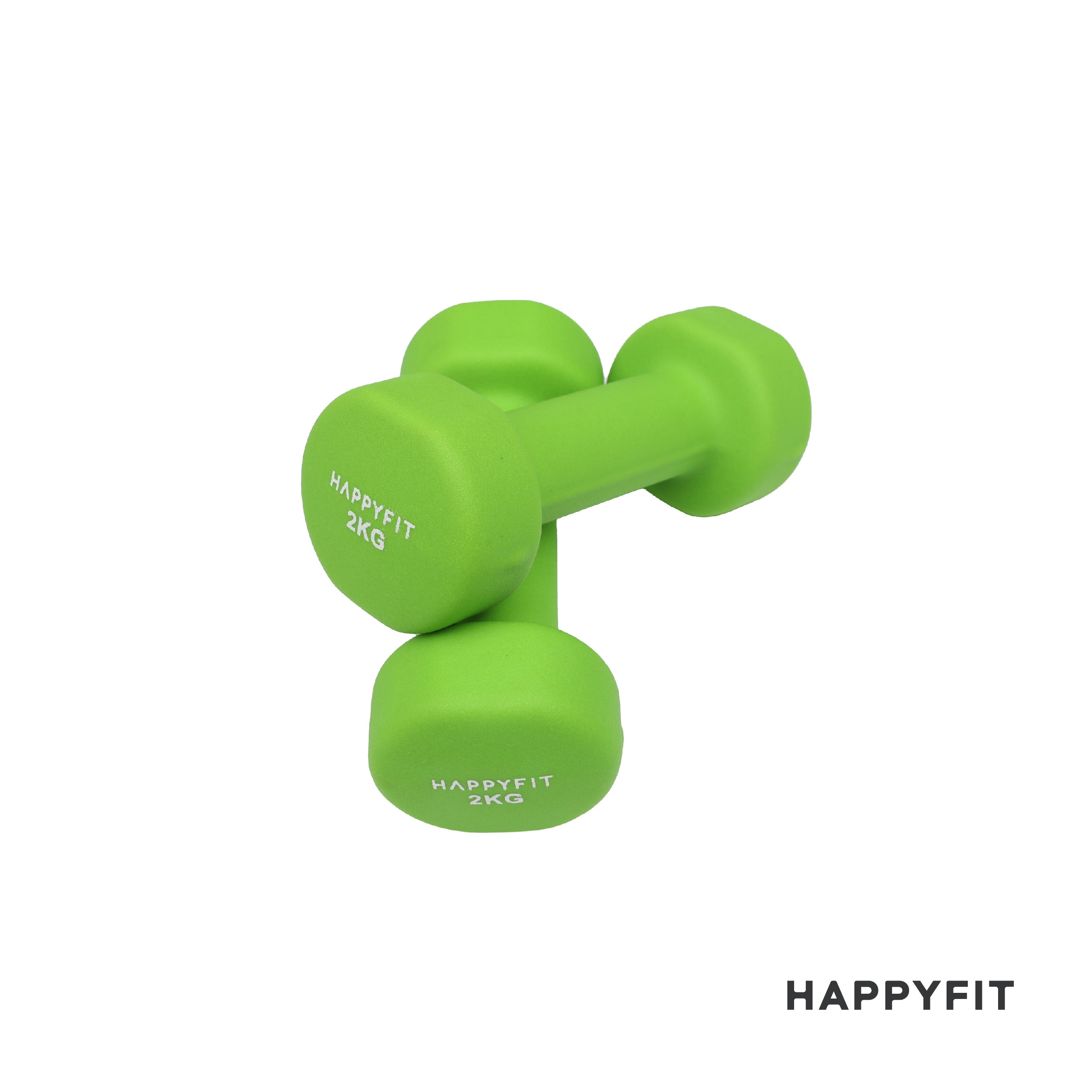 HAPPYFIT Neoprene Dumbbell 2 Kg (2 Pcs)