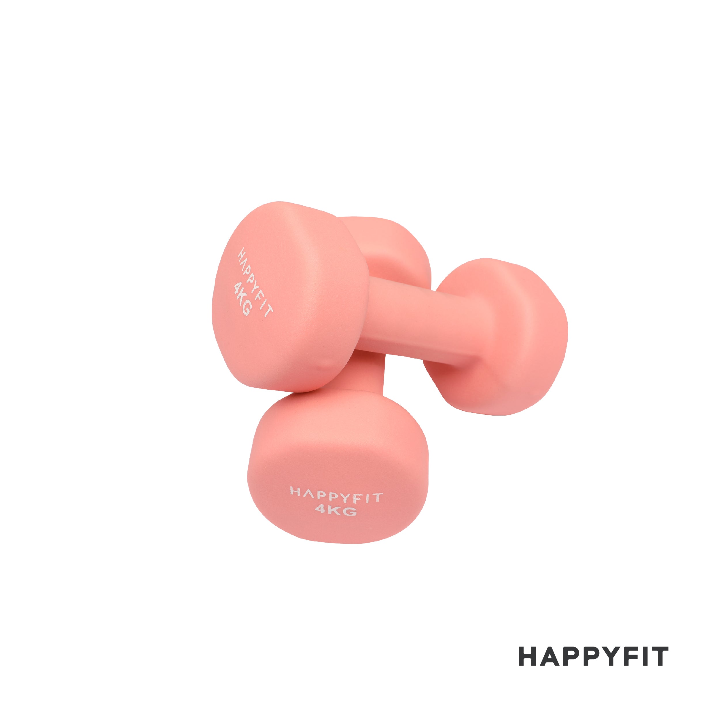 HAPPYFIT Neoprene Dumbbell 4 Kg (2 Pcs)