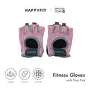HAPPYFIT FITNESS GLOVES WITH PALM PAD