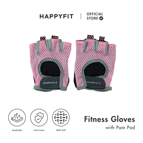 HAPPYFIT Fitness Gloves with Palm Pad