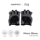 HAPPYFIT FITNESS GLOVES WITH PALM PAD