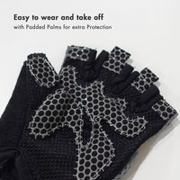 HAPPYFIT FITNESS GLOVES WITH PALM PAD