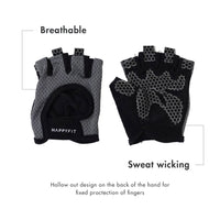 HAPPYFIT FITNESS GLOVES WITH PALM PAD