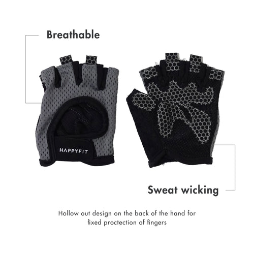 HAPPYFIT Fitness Gloves with Palm Pad