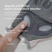 HAPPYFIT FITNESS GLOVES WITH PALM PAD & ANTI SLIP SILICONE DOTS