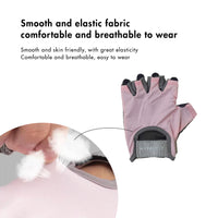 HAPPYFIT FITNESS GLOVES WITH PALM PAD & ANTI SLIP SILICONE DOTS