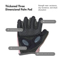 HAPPYFIT FITNESS GLOVES WITH PALM PAD & ANTI SLIP SILICONE DOTS