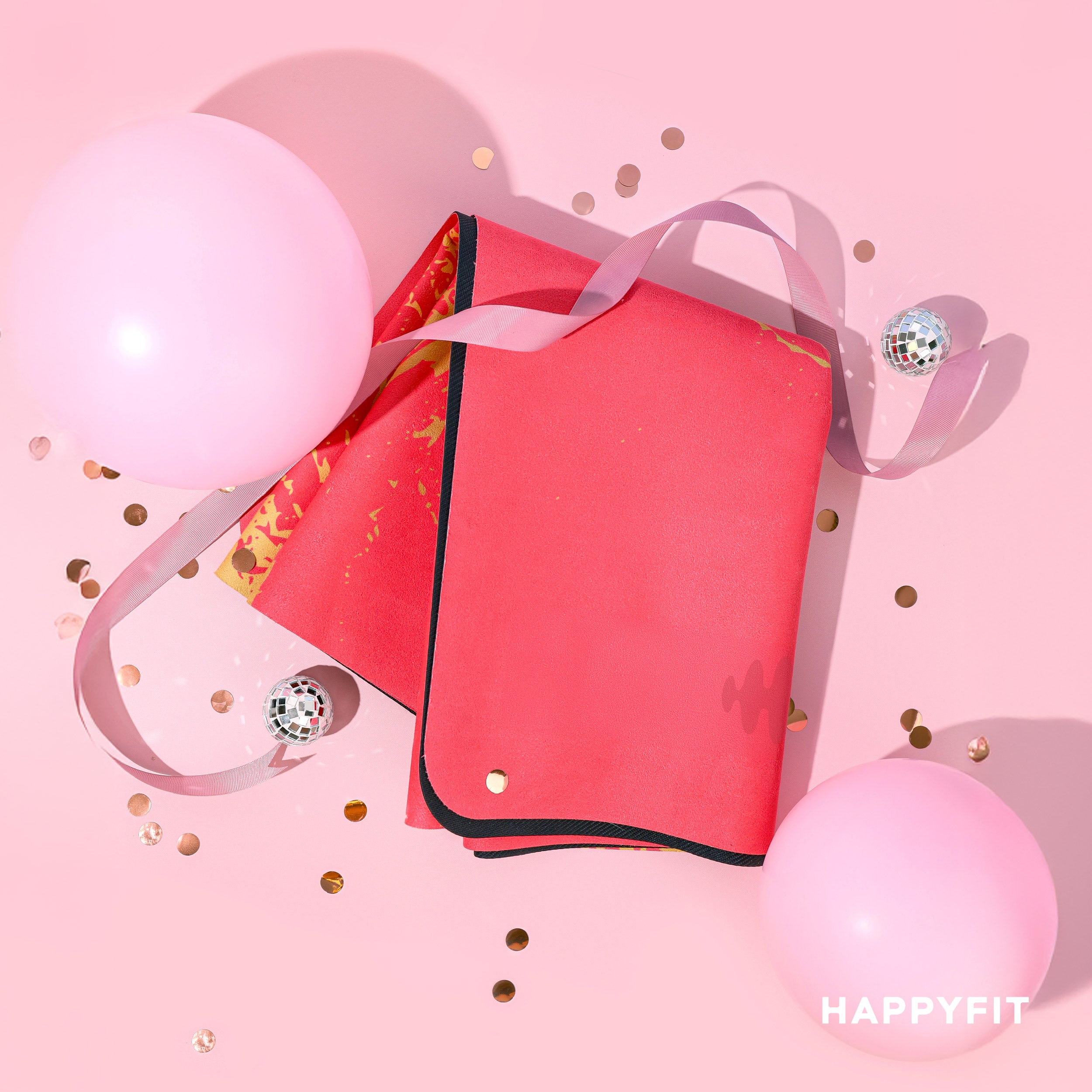 HAPPYFIT Yoga Mat Travel Suede