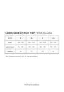 HAPPYFIT Long Sleeve Run Top with Hoodie