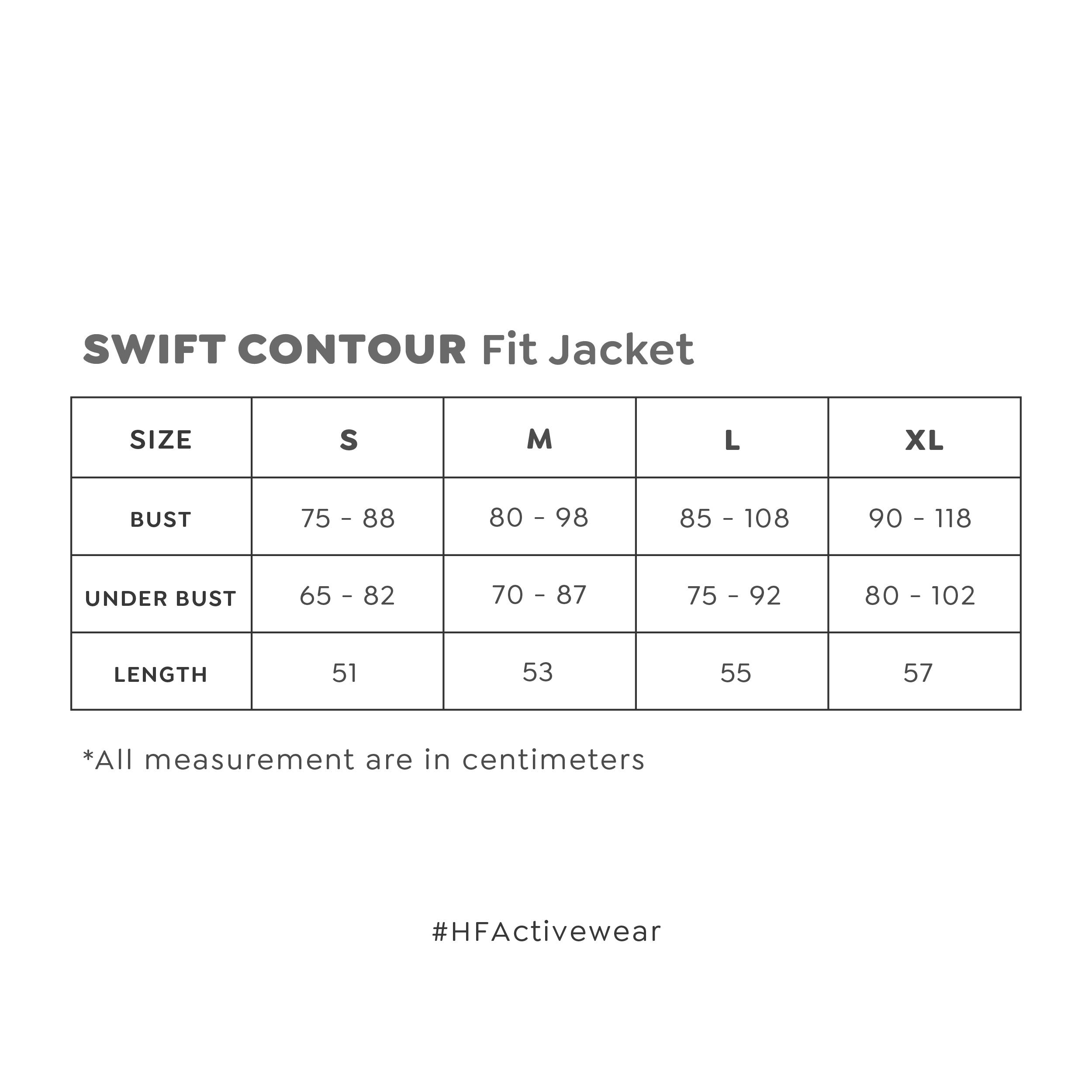 HAPPYFIT Swift Contour Fit Jacket