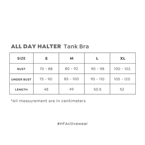 HAPPYFIT All Day Halter Tank Bra