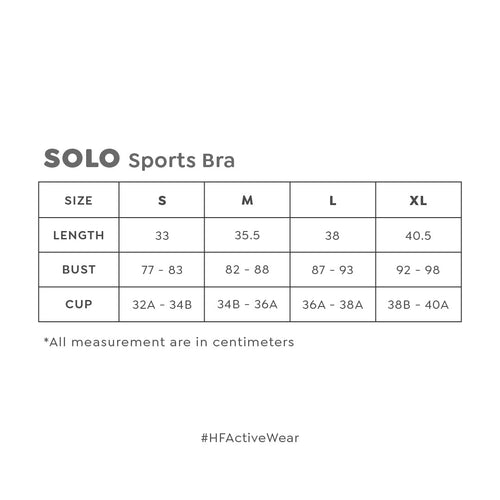 HAPPYFIT Solo Sports Bra