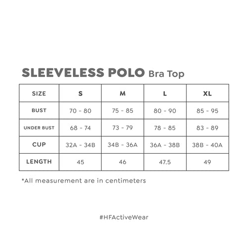 HAPPYFIT Sleeveless Polo Bra Top